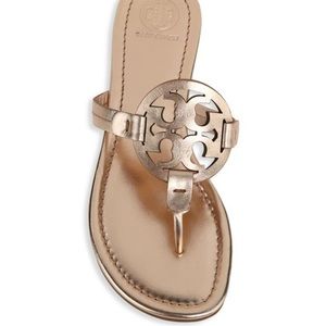 Tory Burch rose gold sandals